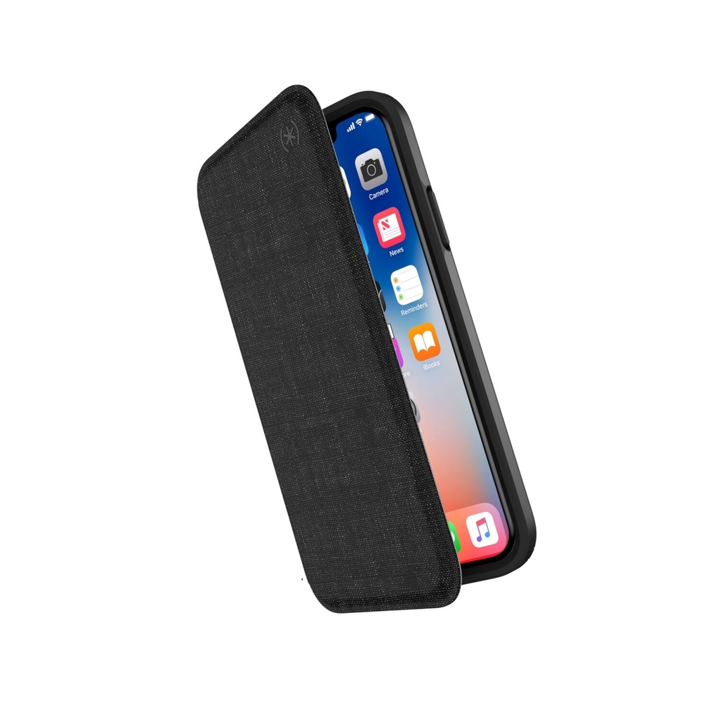 [BWS2-02] Speck Presidio Folio | iPhone X/XS - Black/Grey