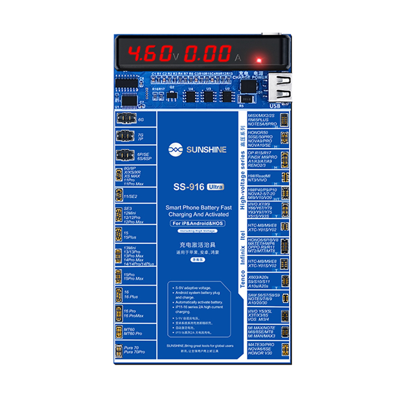 [TOL3-4] SUNSHINE SS-916 Ultra Battery Activation Board upto iP 16 & Android