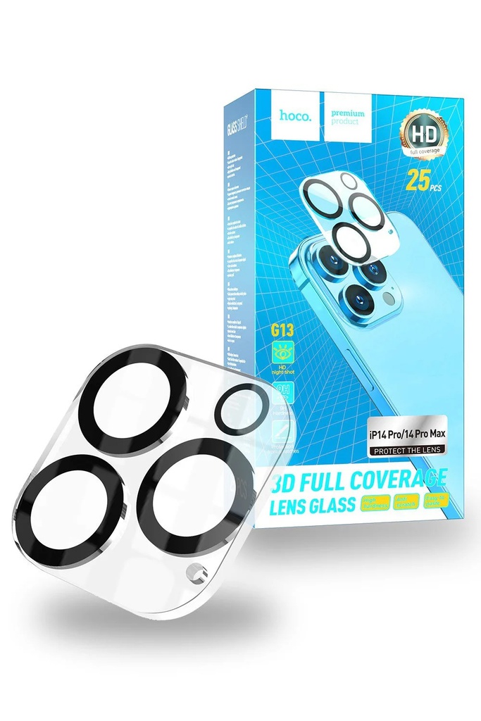[PACK 25] Hoco G13 3D Back Cameras lens glass set | iPhone 17 Pro