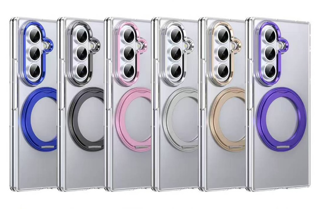 COCO Ring Stand Crystal | Samsung Fold8 Ultra /w Tempered Glass Protector [2pcs Front/Back]