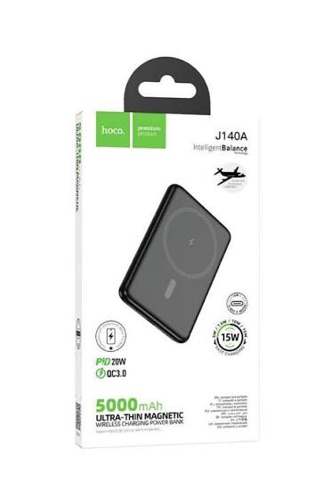 Hoco J140A Tony PD20W ultra-thin Wireless Charging magnetic power bank(5000mAh)