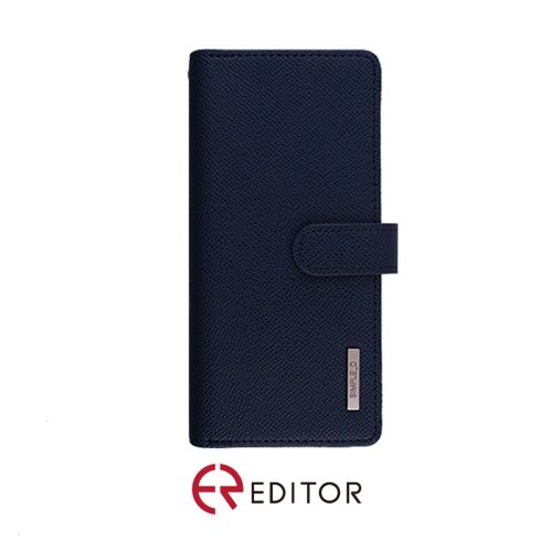 [LW1-01] Korean Simple D Double Folio | Samsung A11 - Navy